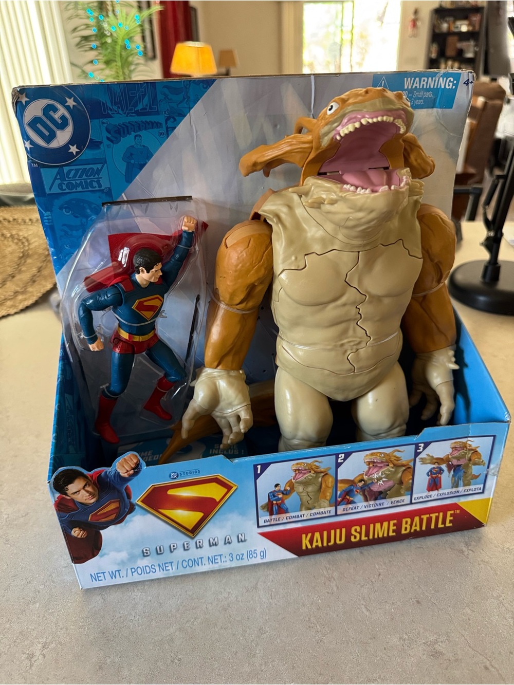DC Comics Superman Vs. Kaiju Slime Battle Action Figure New Spin Master Gift